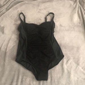 Black One-Piece Bathing Suit